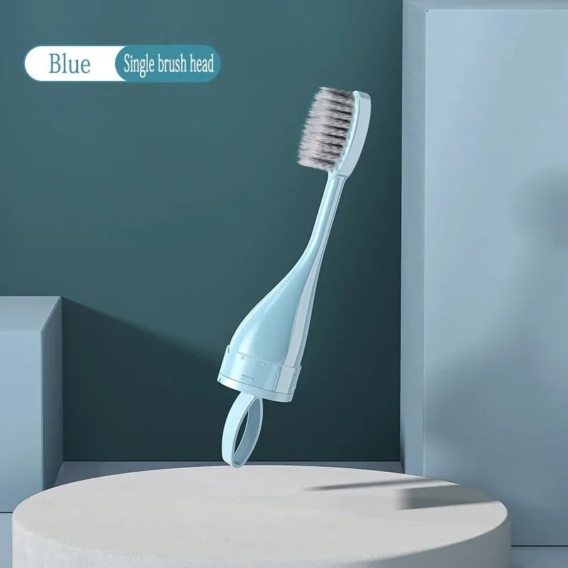 Portable Folding Toothbrush Fold Travel Camping Hiking Outdoor Easy to Take Plastic Foldable Teethbrush Toothpaste Storage Kit