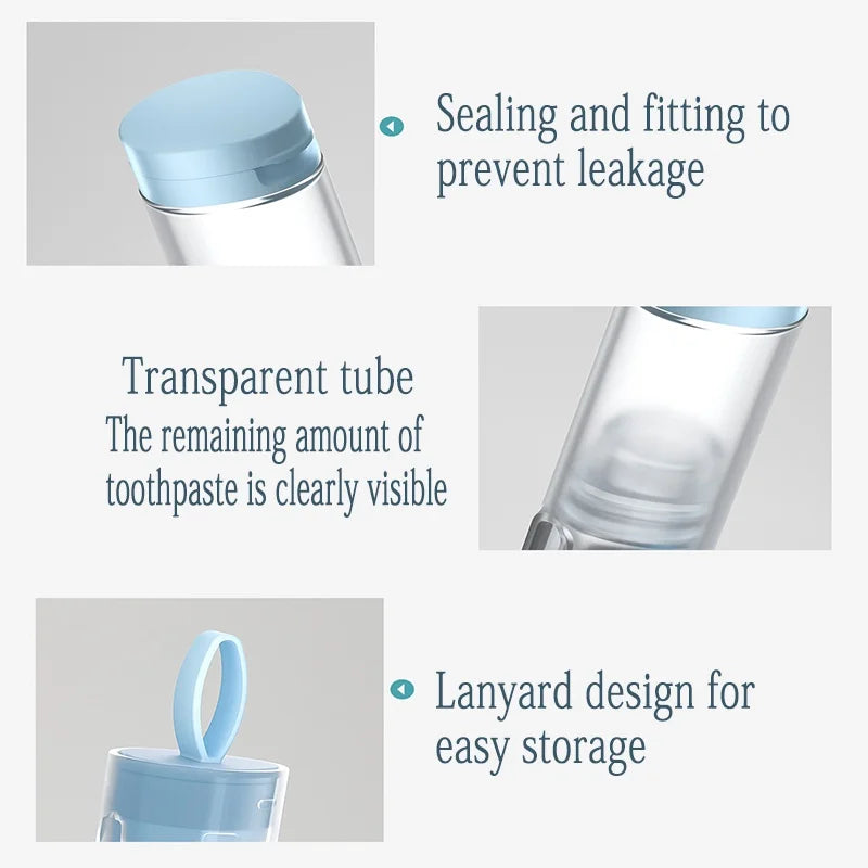 Portable Folding Toothbrush Fold Travel Camping Hiking Outdoor Easy to Take Plastic Foldable Teethbrush Toothpaste Storage Kit